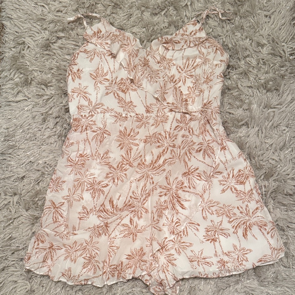 Tropical Print Romper